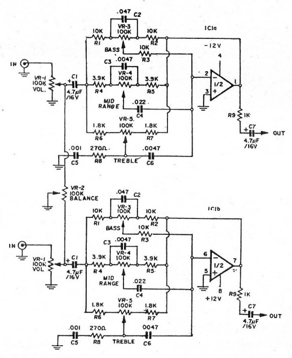 Circuit Pre Tone Control Stereo (bass-mid range-treble) by IC  NE5532.jpg